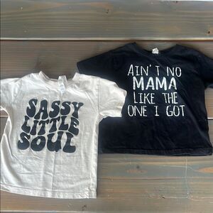 Kids Graphic Tees - Black & White